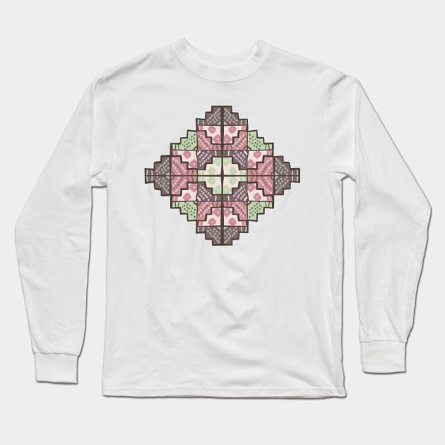 Chacana Rosa suave Long Sleeve T-Shirt by ElsaDesign